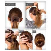 Donut Hair Bun Maker (Small, Brown) | Synthetic Fiber Updo Tool